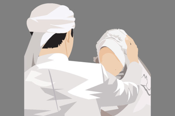 A Beautiful Moment Captured: Pray Wedding Muslim Couples Design