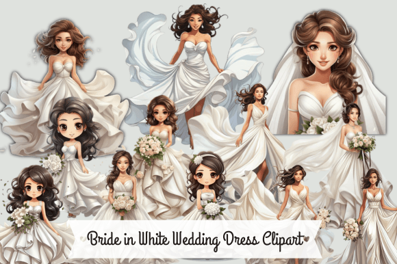 Beautiful Bride Clipart for Your Creative Projects