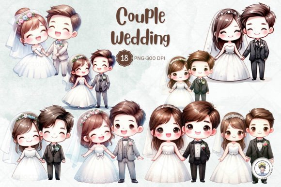 Capturing Romance: Designing with Wedding Clipart