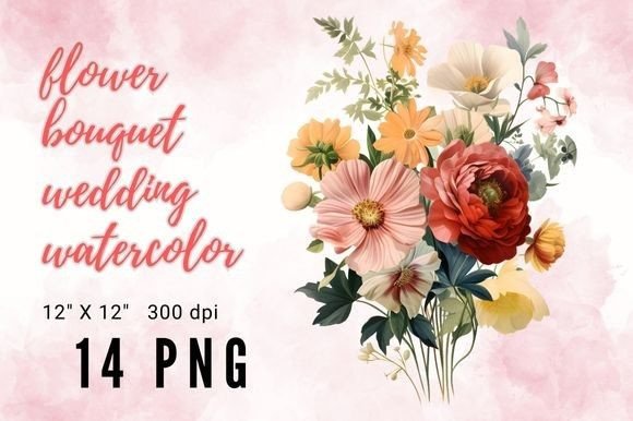 Flower Wedding Watercolor Clip Art Lover: A Designer's Delight