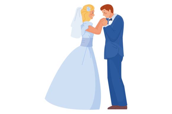 Wedding Couple. Loving Bride and Groom: A Visual Asset for Designers