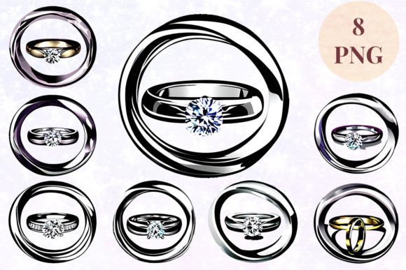 Wedding Ring 36 Clipart PNG: A Designer's Secret Weapon for Elegance