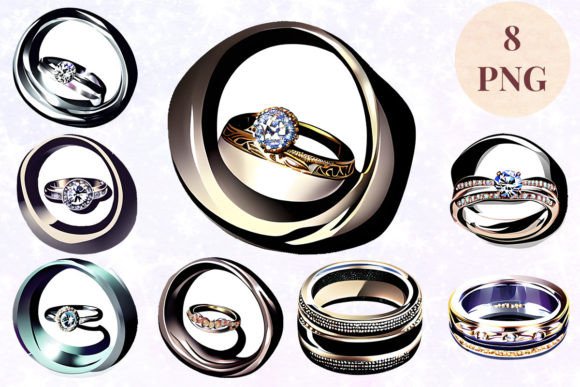 Wedding Ring 72 Clipart PNG: Elevate Your Designs Instantly